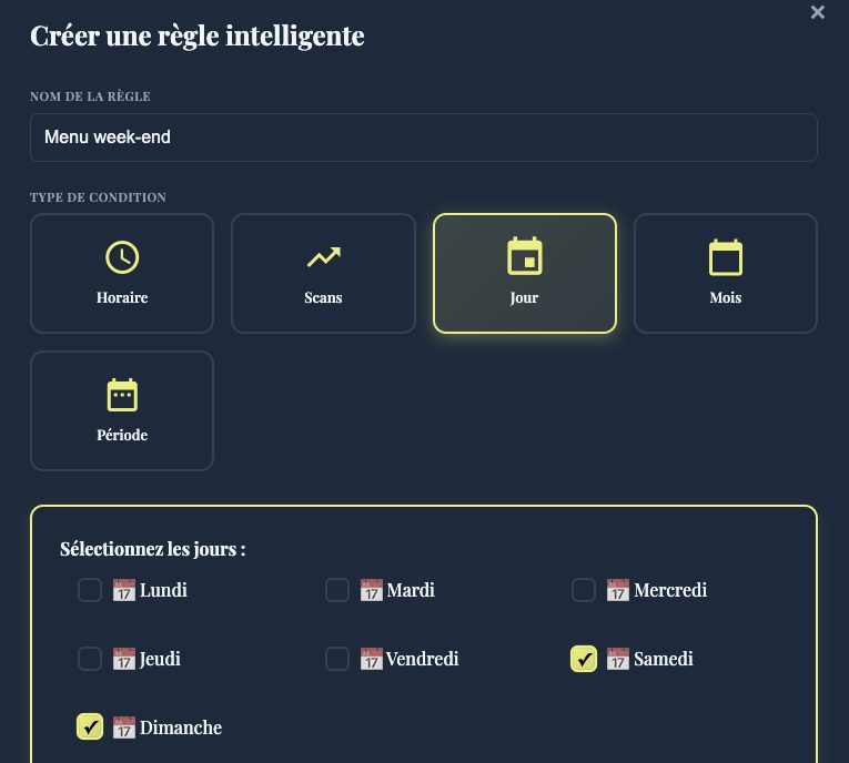 Rediriger des liens selon conditions personnalisées